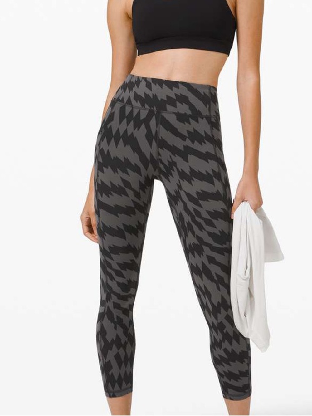 Lululemon Wunder Train High-Rise Tight 25”-Voltage Graphite Grey Black Size 2